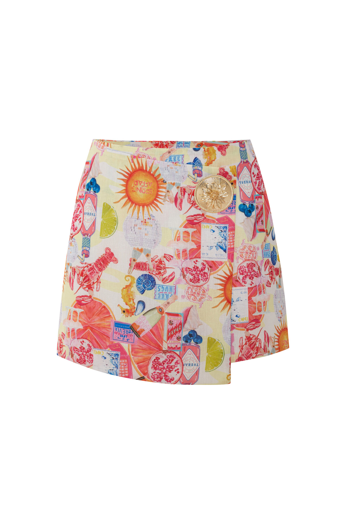 CAMPARI Print Spring Flower Detailed Skirt
