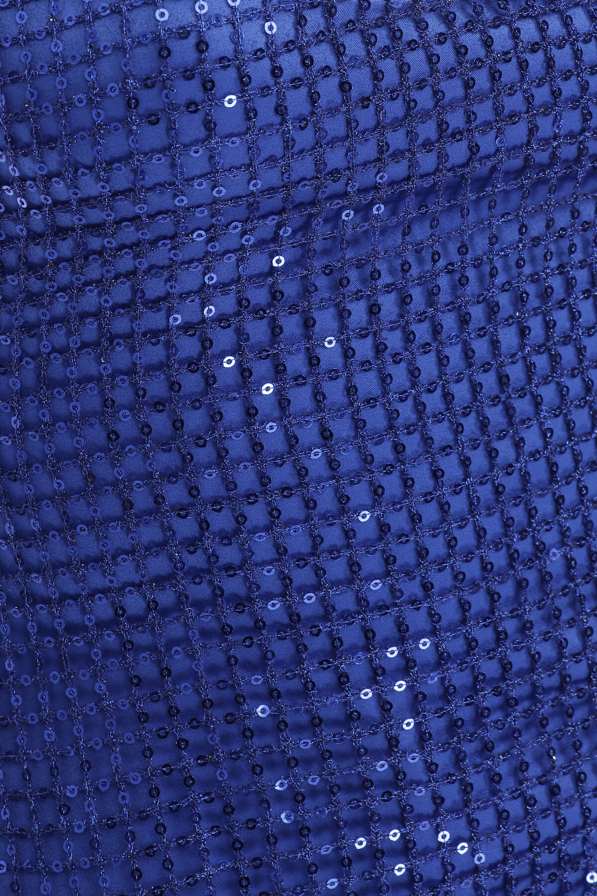 IZABEL Midnight Sequin Detailed Netted Dress