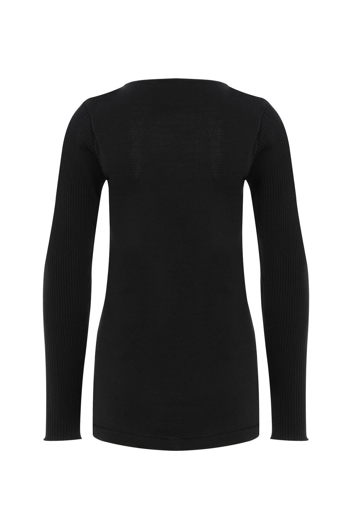 KENDY Cut Out Black Sweater