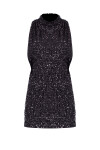 IRIS Side Slit Detailed Sequin Dress