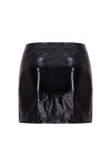 SYDNEY High Slit Detailed Leather Skirt