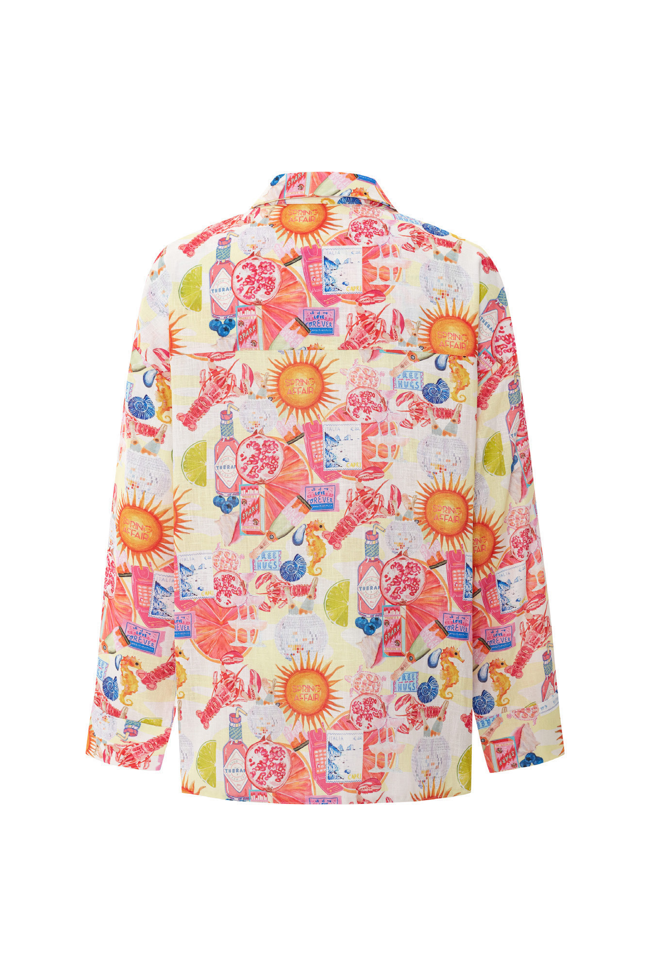 CAMPARI Print Spring Flower Detailed Shirt