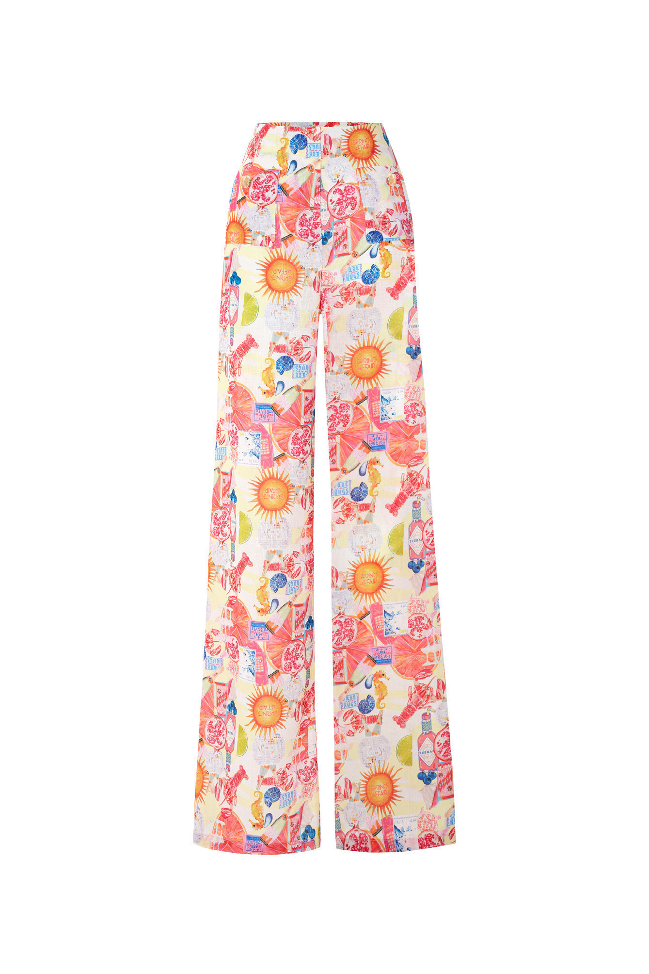 CAMPARI Print Wide-Leg Trousers