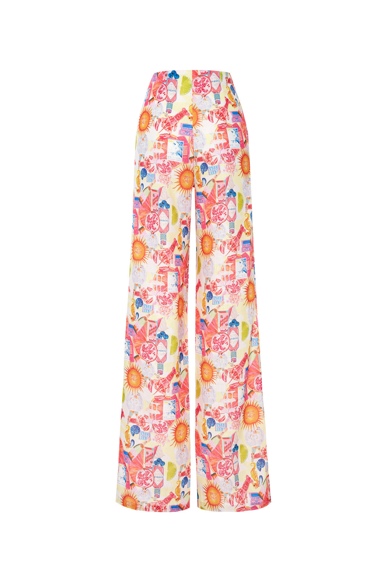 CAMPARI Print Wide-Leg Trousers