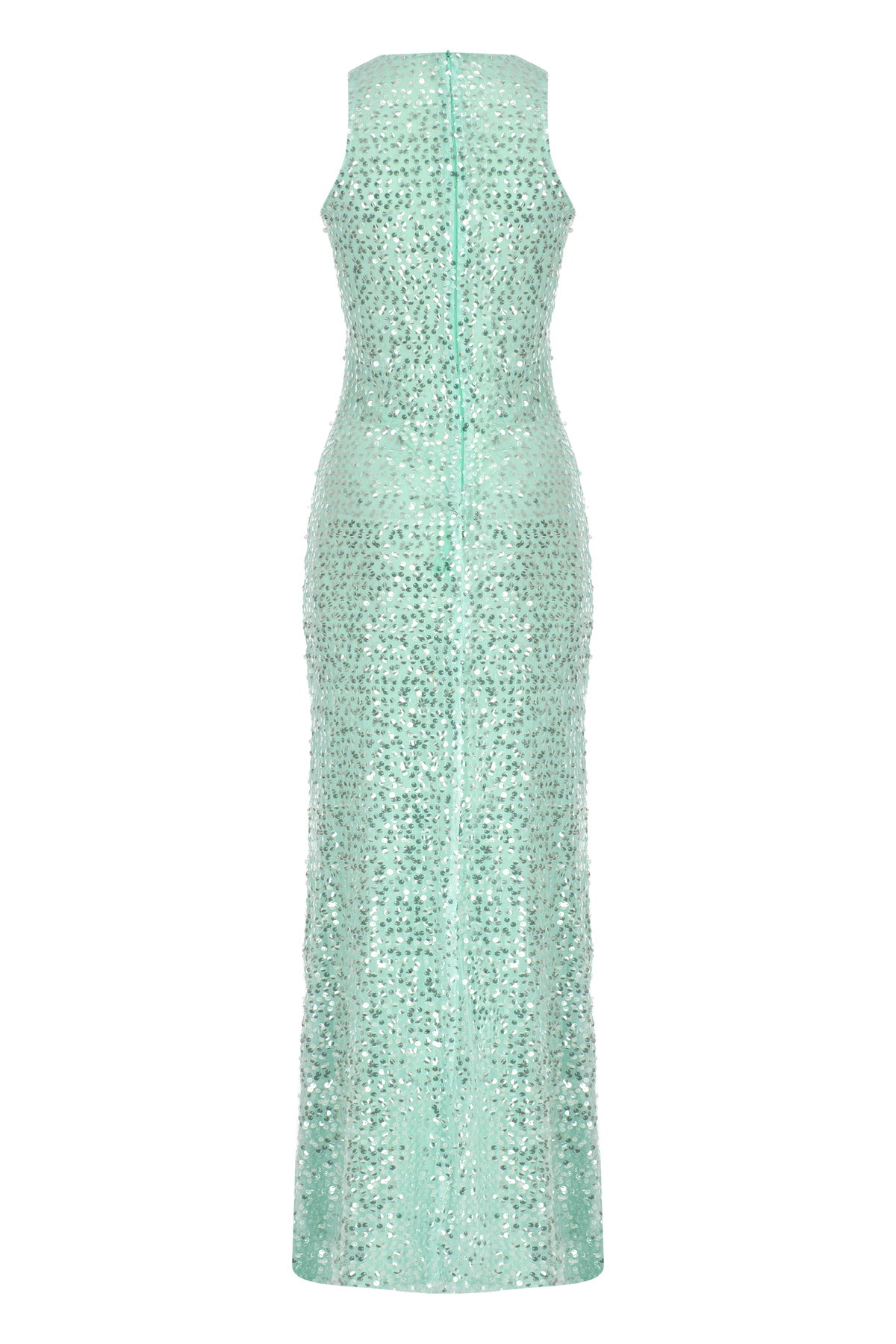 ELLE Halter Neck Glass Sequin Detailed Maxi Dress