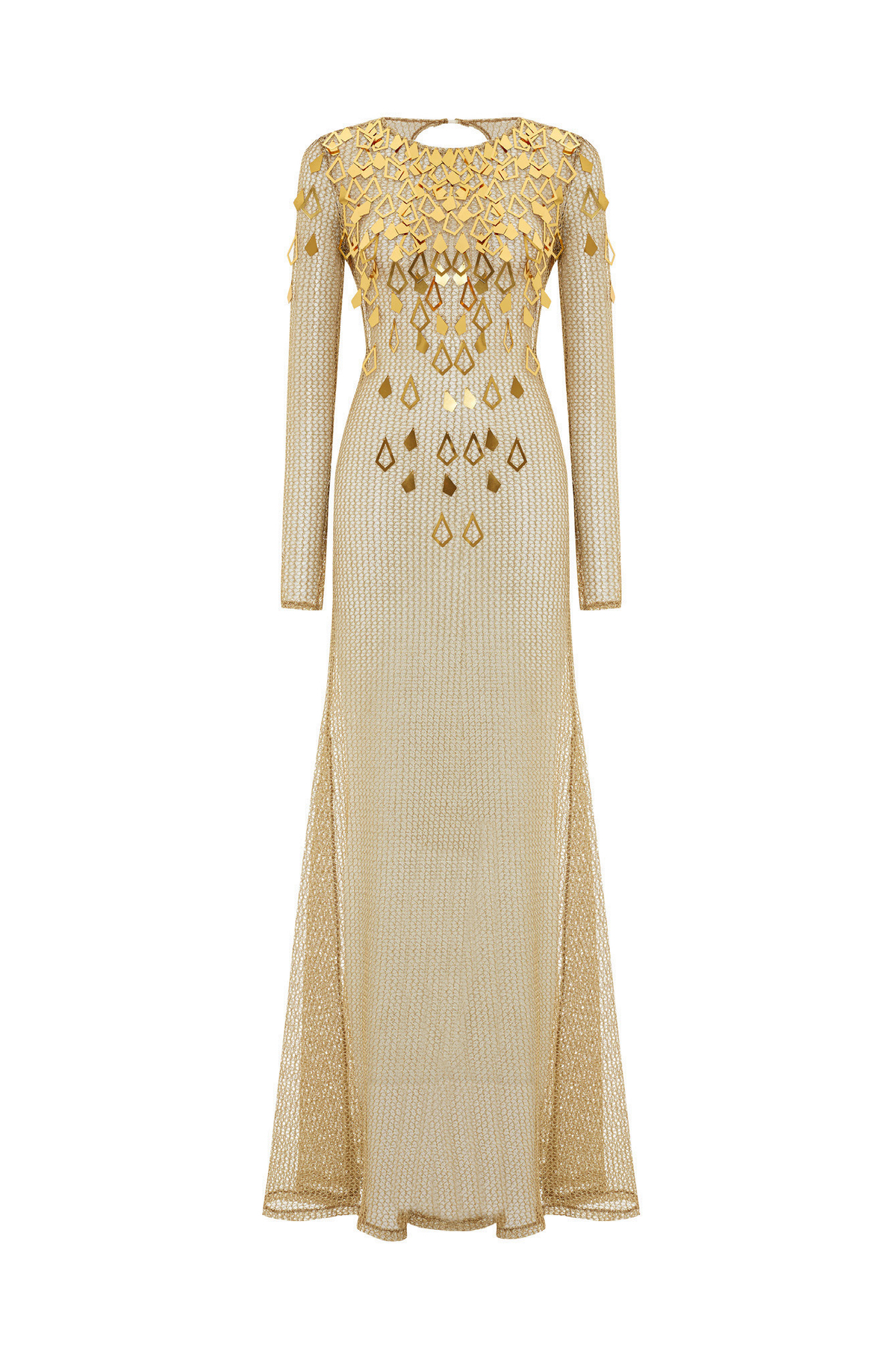 Gold Armor Art Deco Dress